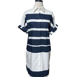 Derek Lam IO Crosby Modele Striped Shirt Dress Style TS62535SC  NWT Size 0